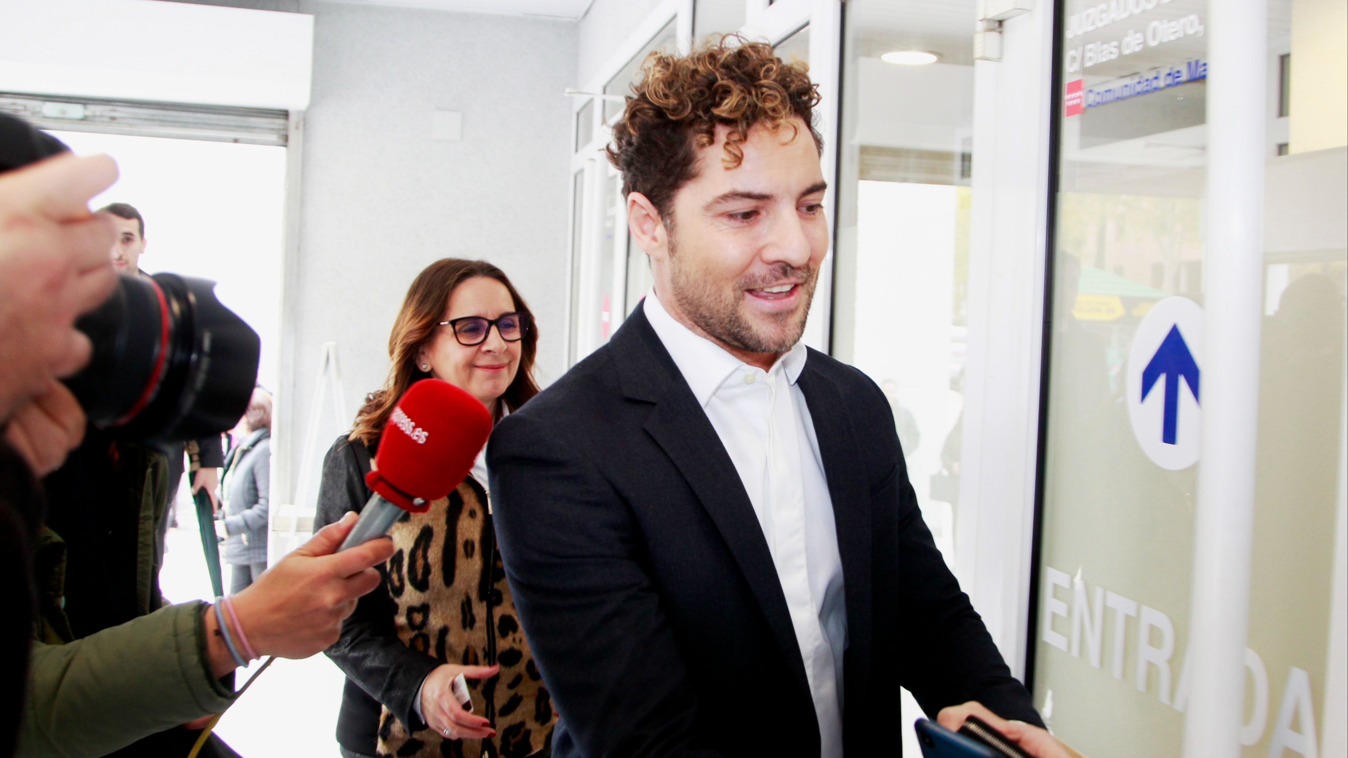 David Bisbal, entrando al juicio contra Elena Tablada en el año 2019