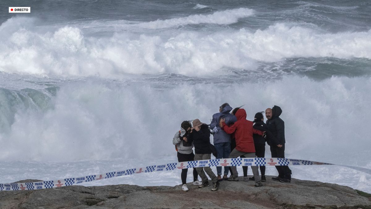 "Domingos" deja rachas de viento huracanadas de hasta 160 km/h en Galicia