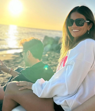 Marta López y Efrén, en su escapada juntos