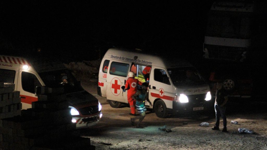 Una ambulancia en Líbano