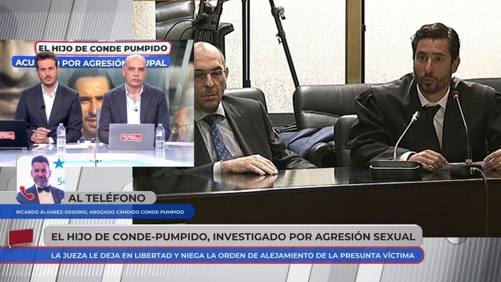 El abogado de Cándido Conde-Pumpido: "El parte médico refleja que no hay ninguna lesión en las zonas íntimas"