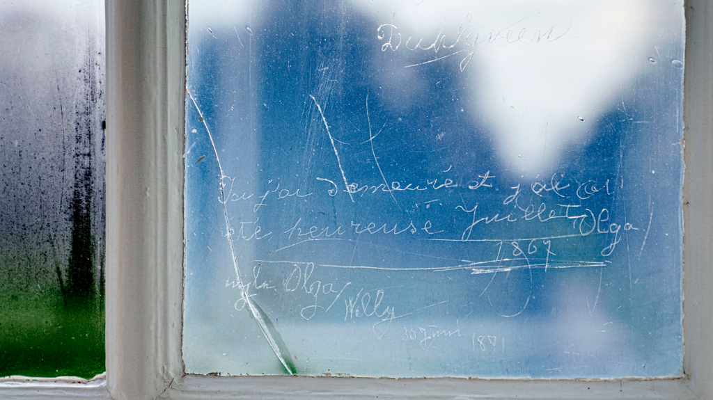 El cristal del palacio de Fredensborg firmado