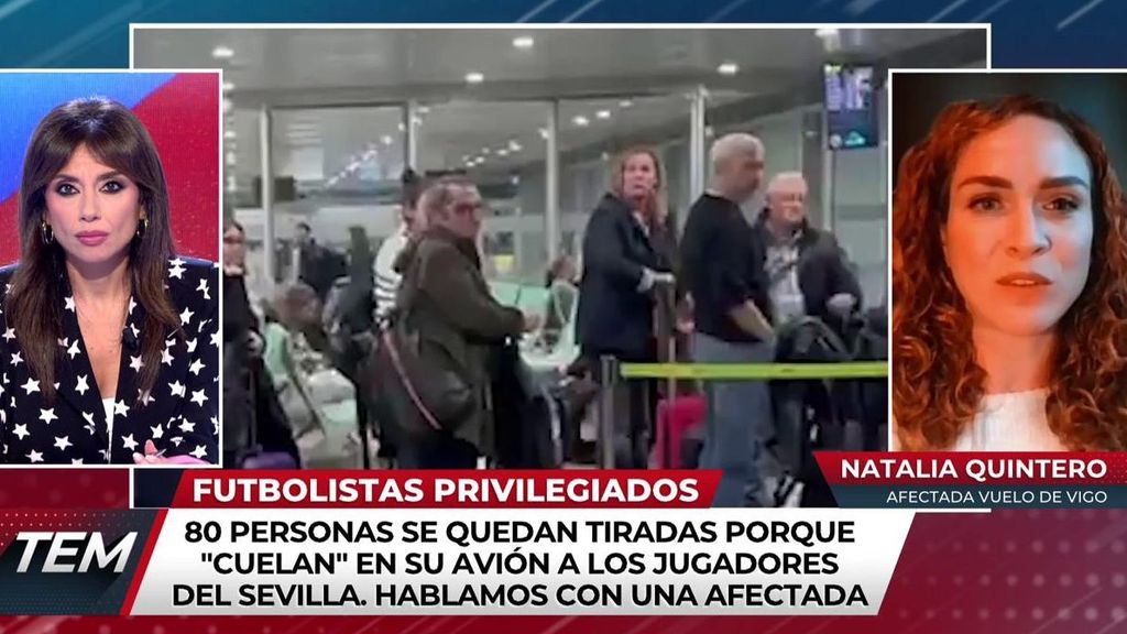 Una pasajera que se quedó en tierra para que viajara el Sevilla F.C: "Ni nos miraban a la cara"