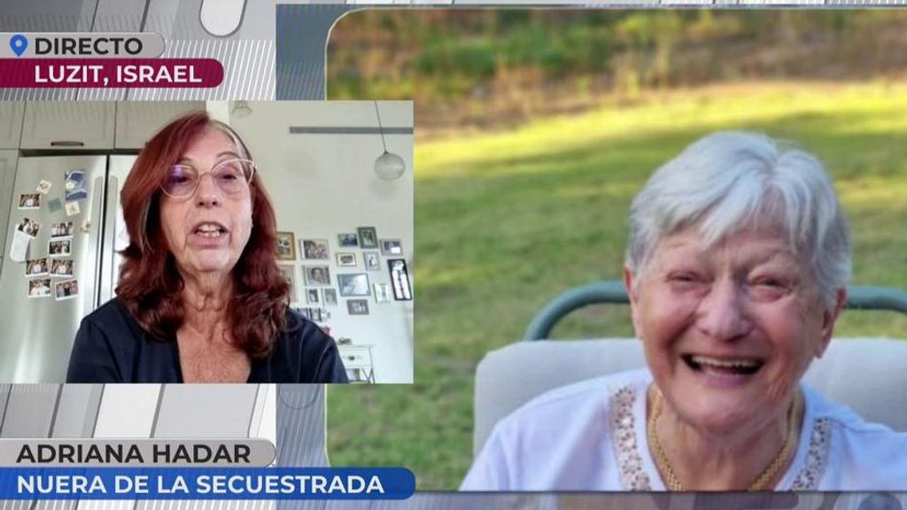 El testimonio de Adriana, tras un mes del secuestro de su suegra de 85 años: "La he visto en un vídeo de Hamás"