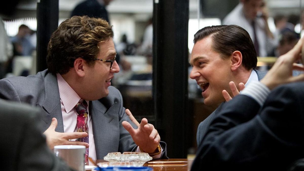Leonardo DiCaprio y Jonah Hill en 'El lobo de Wall Street' donde sus personajes consumen diferentes drogas