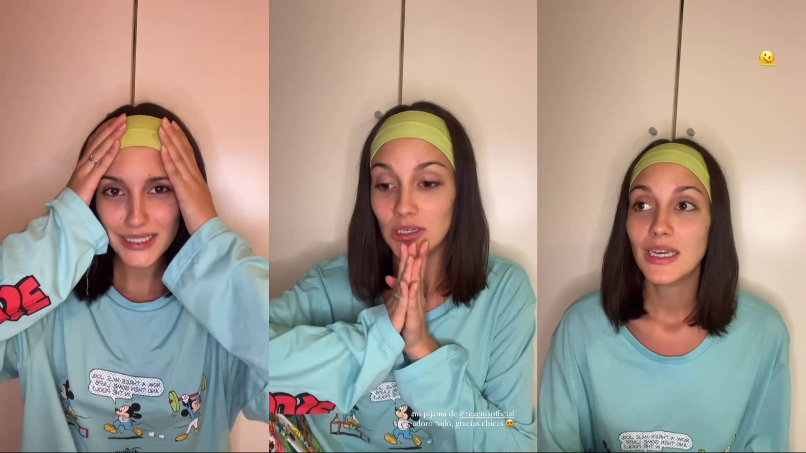 Tania Medina hablando sobre su mal momento anímico