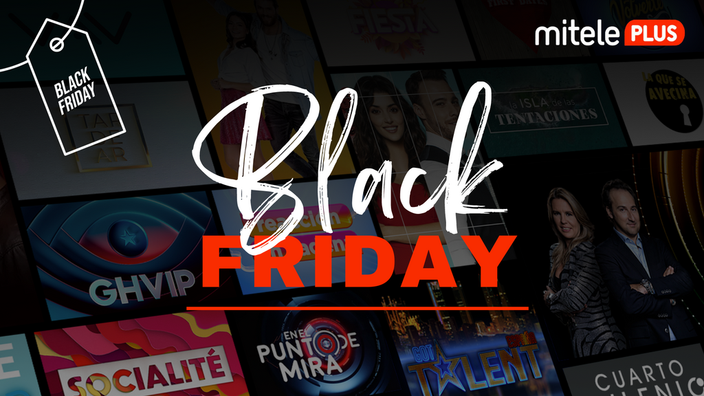 Black Friday: Contrata mitele PLUS anual por solo 30 euros (2,5 euros al mes)