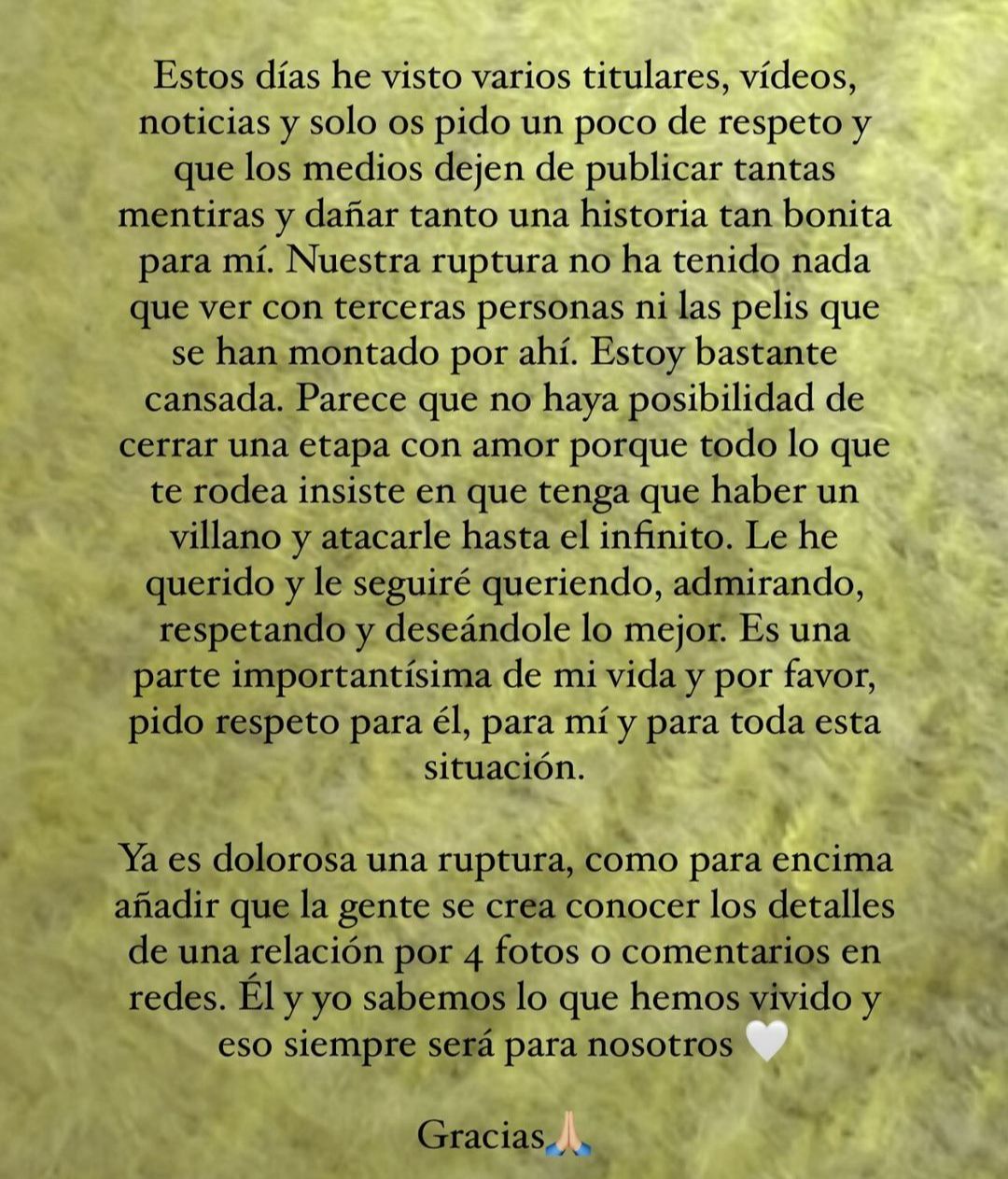 El comunicado de Laura Escanes