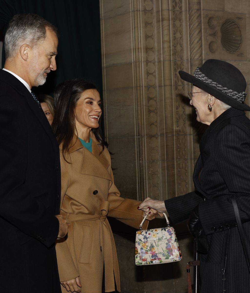 La reina Margarita ha ejercido de anfitriona durante su viaje de Estado