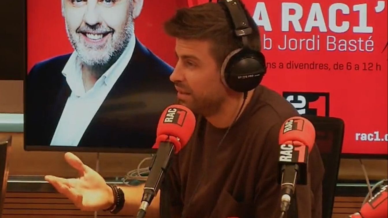 Piqué, durante un momento de su entrevista en RAC1