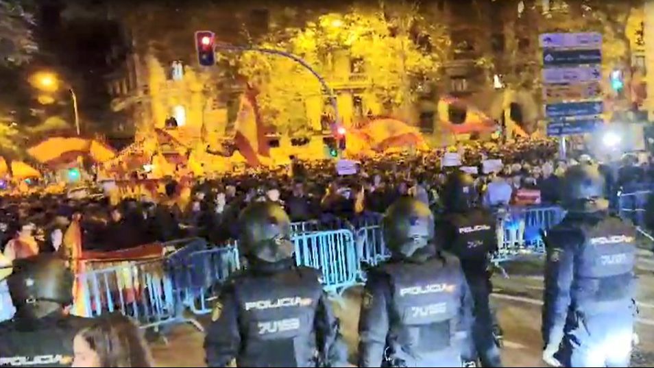 La gente sigue llegando a la manifestación de Madrid