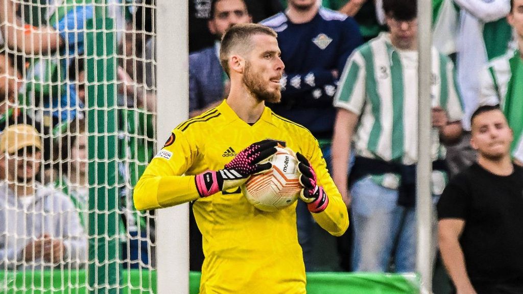 David De Gea jugando contra el Betis en el Benito Villamarín.