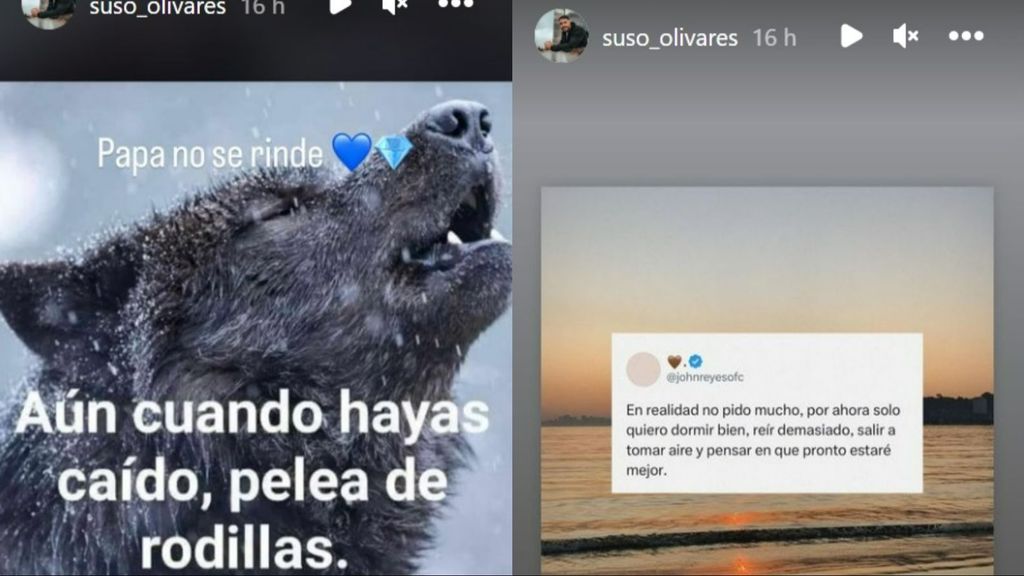 Suso Olivares reaparece en sus stories