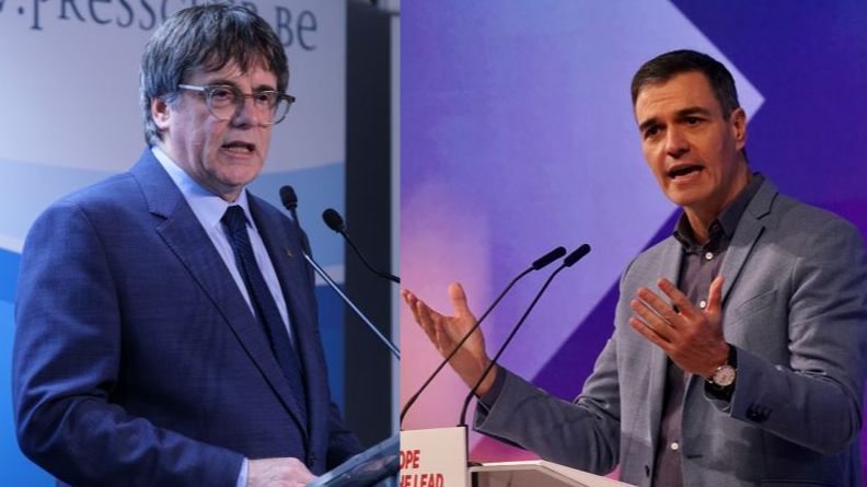 Carles Puigdemont y Pedro Sánchez
