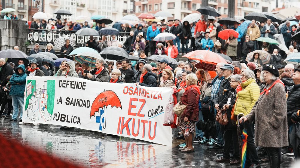 Manifestación en Bilbao en defensa de la sanidad pública