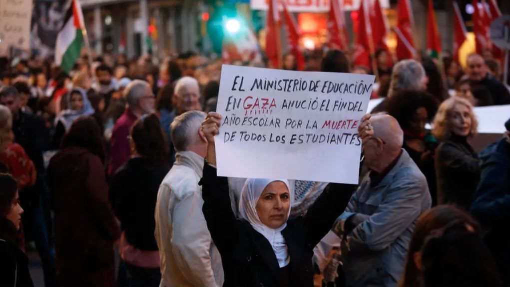 Manifestación propalestina en Barcelona: reclaman detener el "genocidio" en Gaza