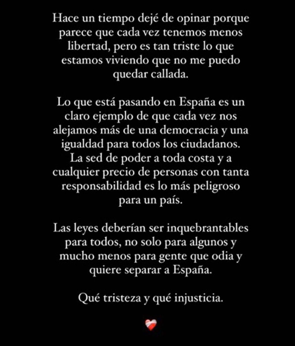 María Pombo, sobre la situación política