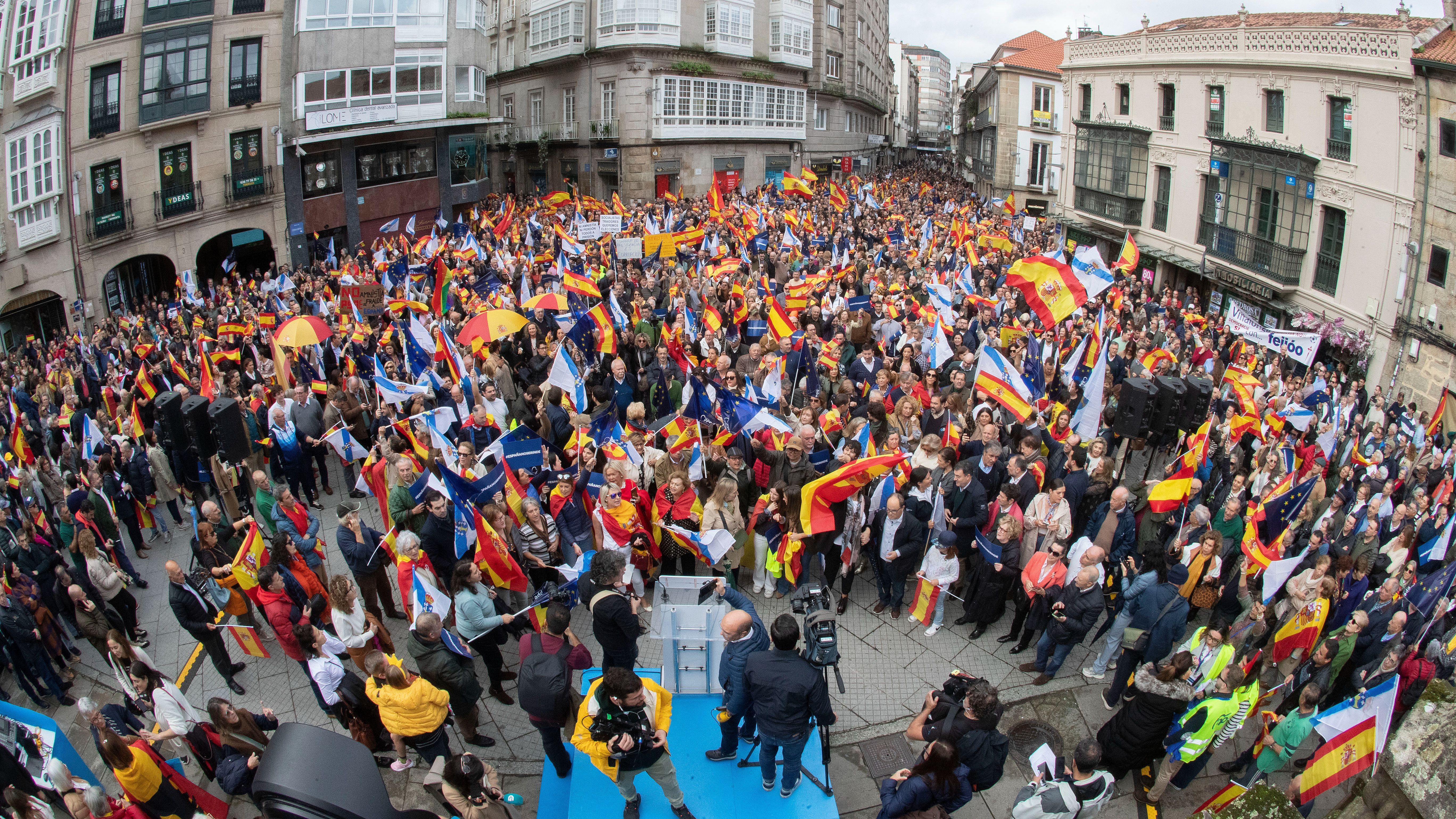 Alfonso Rueda participa este domingo en Pontevedra en la concentración contra la amnistía