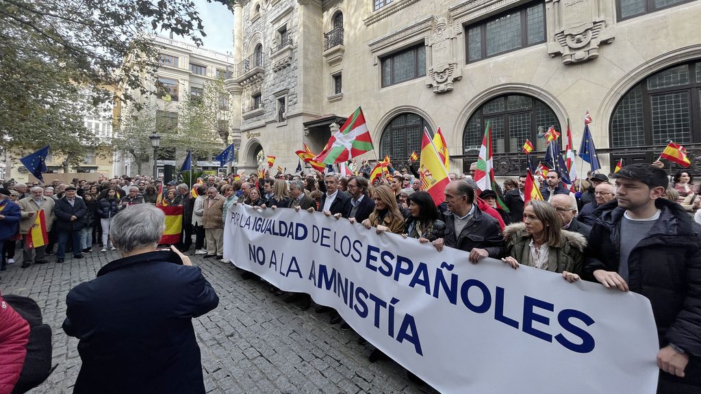 Manifestación del PP contra la amnistía en Vitoria-Gasteiz