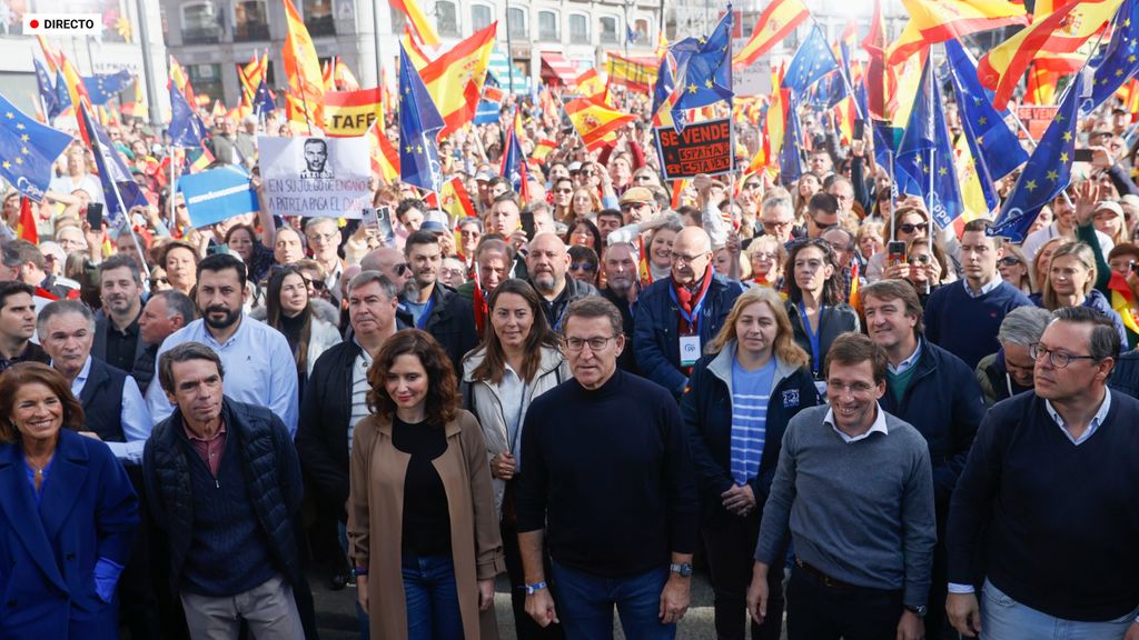 Sigue en directo las manifestaciones convocadas por el PP en España contra la amnistía