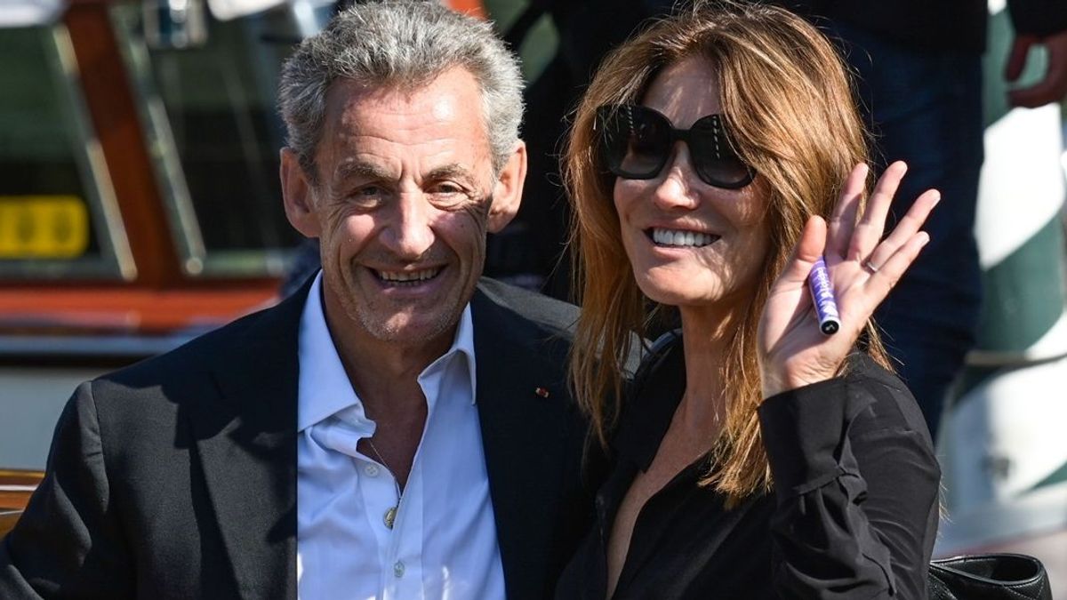 Carla Bruni y Nicolas Sarkozy, durante el pasado festival de Venecia