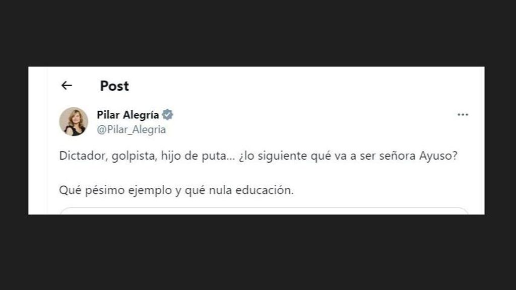 Las palabras de Pilar Alegría