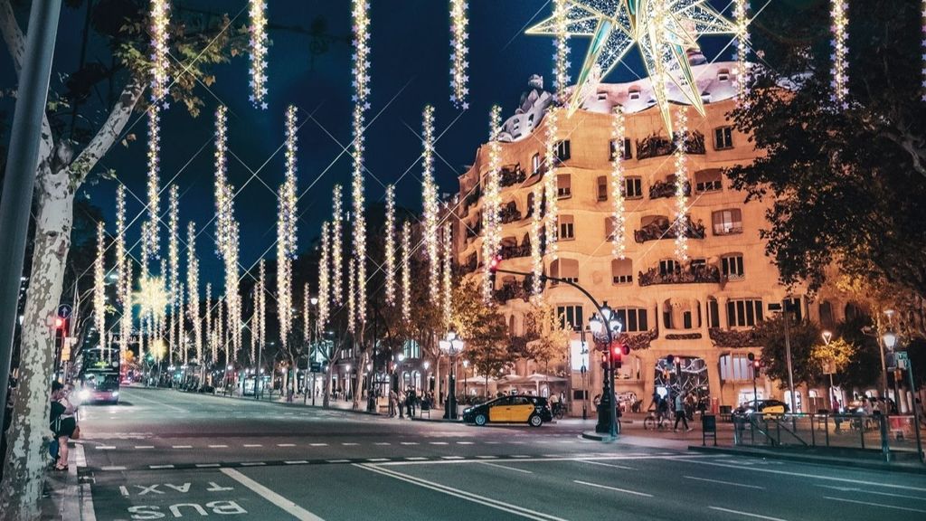 El alumbrado de Navidad del paseo de Gràcia de Barcelona