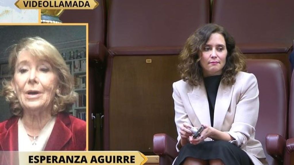 Esperanza Aguirre se pronuncia sobre Ayuso