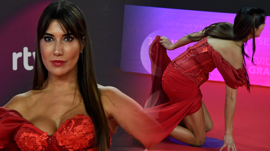 La caída de Tatiana Espinoza en la alfombra roja de los Grammy Latinos 2023