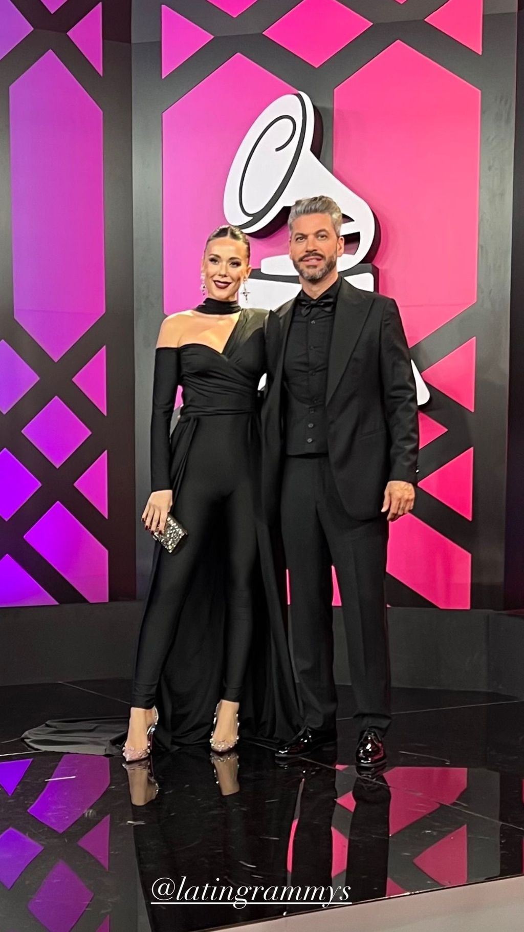 Lorena Gómez y René Ramos, en los Grammy Latinos