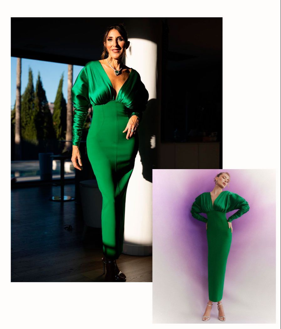 Paz Padilla, con un vestido 'made in Spain' para los Latin Grammy