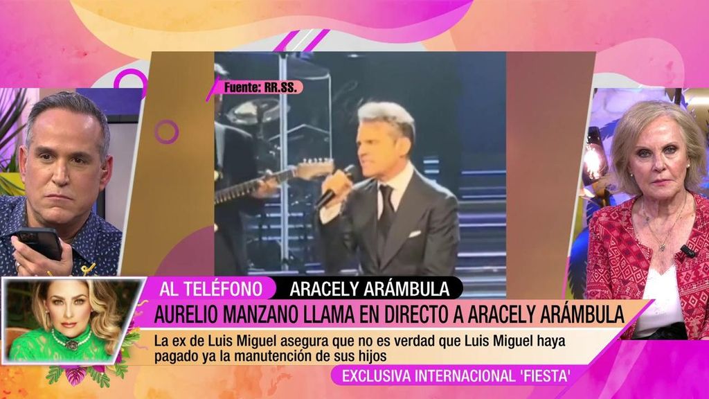 Llamada en directo a Aracely Arámbula