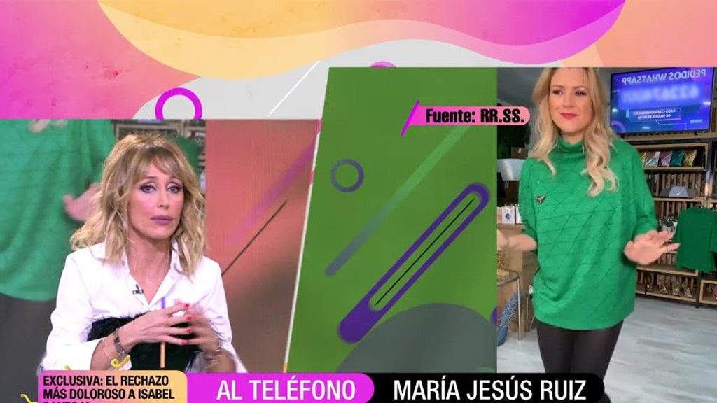 María Jesús Ruiz llama en directo a ‘Fiesta’ para defenderse