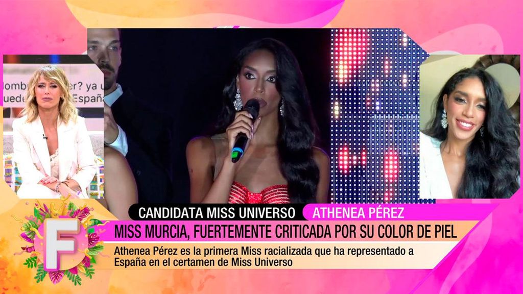 Athenea Pérez, candidata a Miss Universo por España, contesta a los haters Fiesta 2023 Programa 130