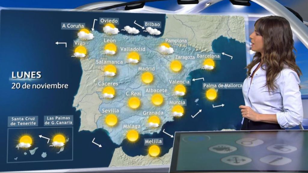 Las temperaturas descienden este lunes en la mitad norte peninsular y en Baleares