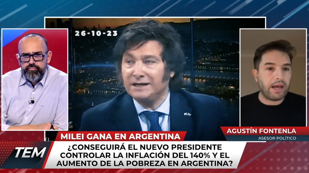 Agustín Fontenla, asesor político en Argentina: "Javier Milei se parece a Donald Trump. Es un personaje lleno de excentricidades"
