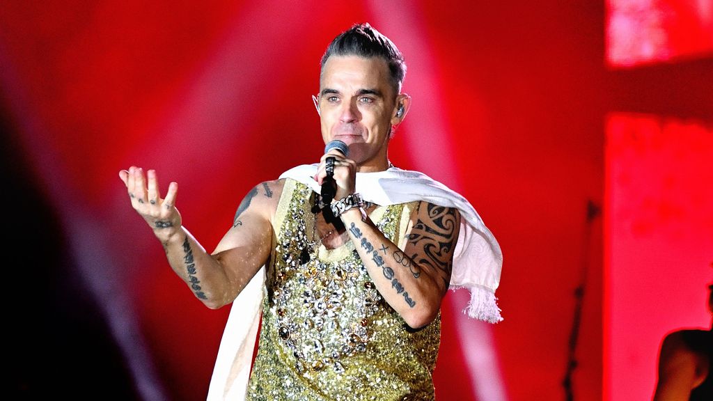 El cantante Robbie Williams