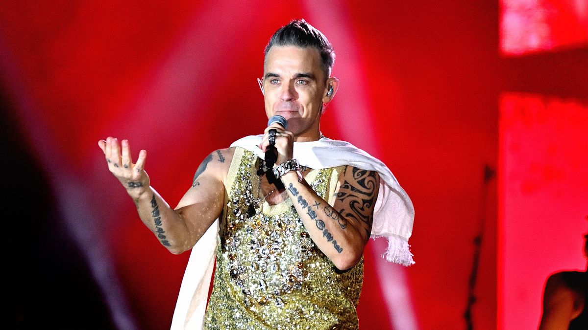 El cantante Robbie Williams