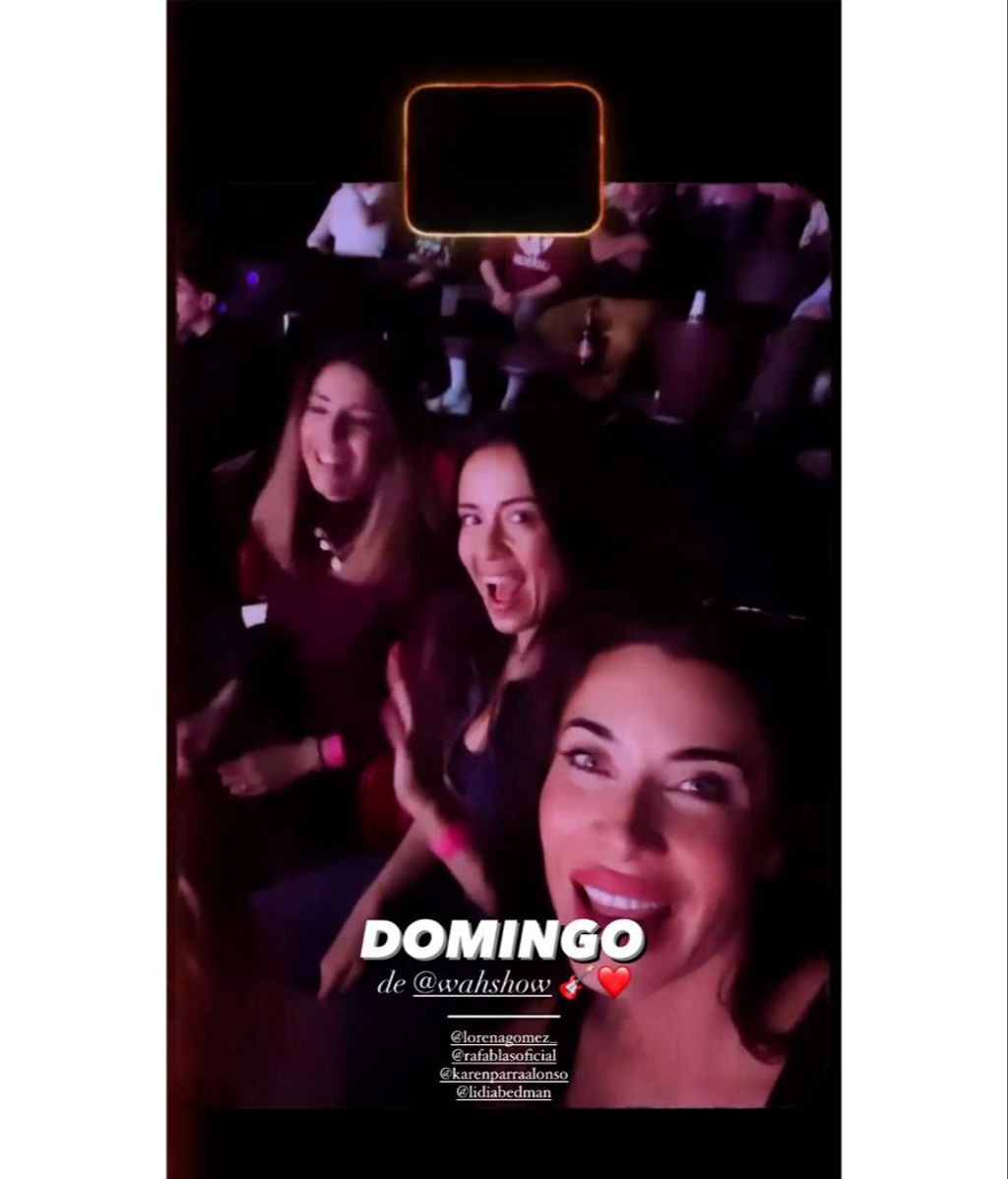 Pilar Rubio y Lorena Gómez se divierten junto a unas amigas en Wah Show en Madrid