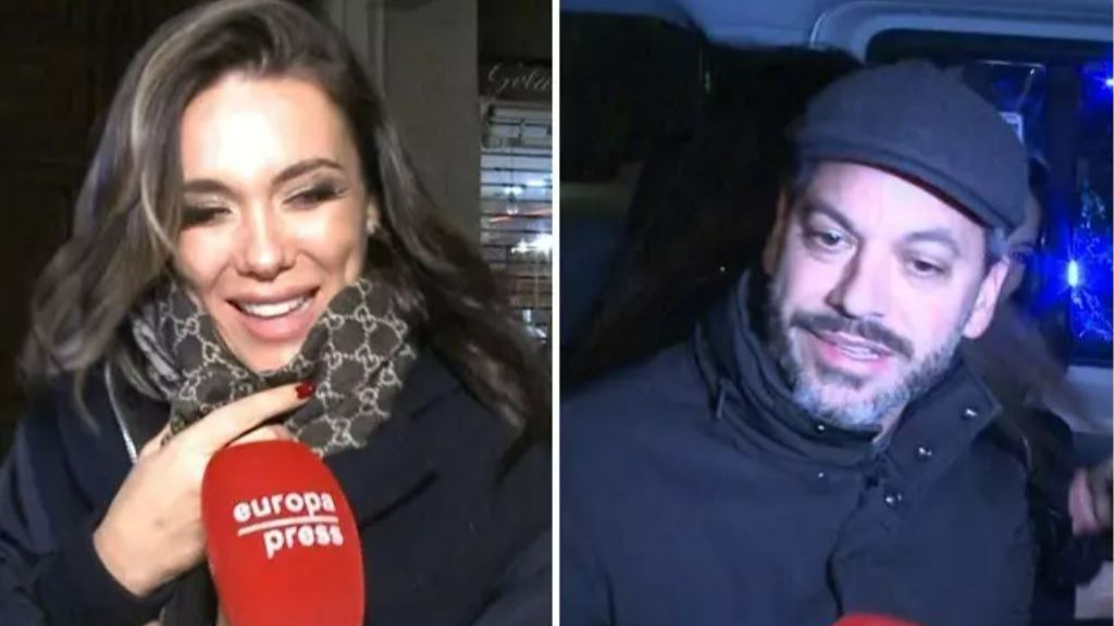 Lorena Gómez y René Ramos atendiendo a la prensa en plenos rumores de crisis de Pilar Rubio y Sergio Ramos