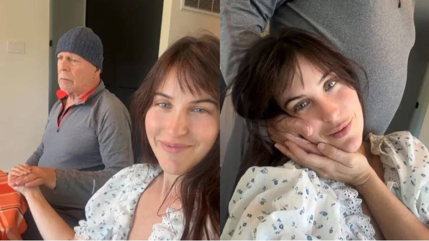 Los emotivos gestos de cariño entre Bruce Willis y su hija Scout el día de Acción de Gracias