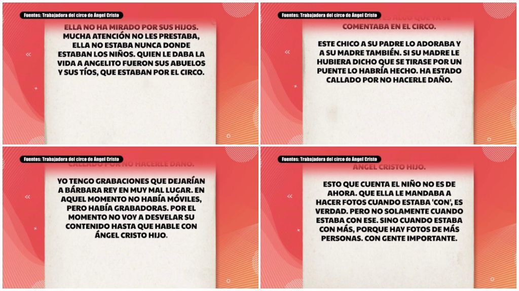 Testimonio de la exempleada de Bárbara Rey