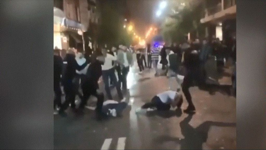 Las imágenes de la brutal pelea en una discoteca en Bilbao