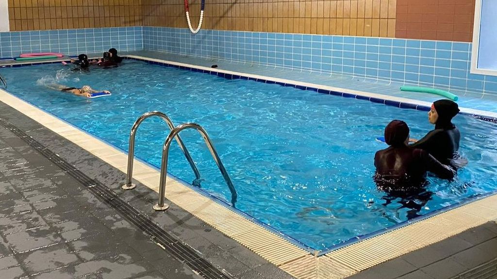 Clase de natación en Ordizia