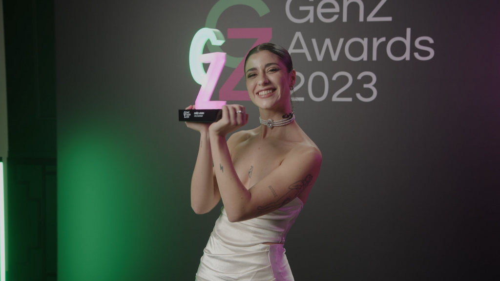 Inés Jimm tras ganar el premio a la categoría 'Arte y creatividad by Granini'