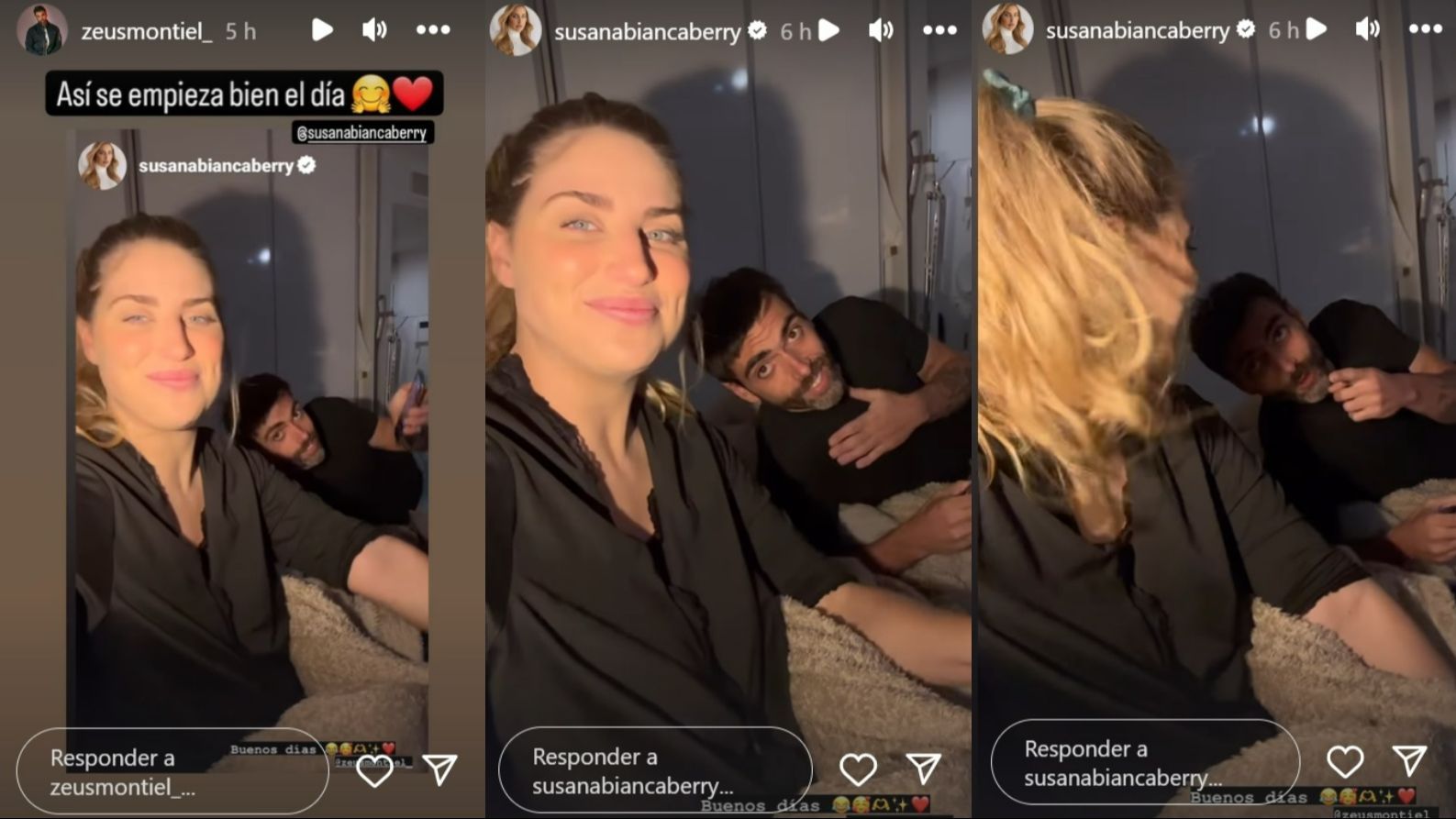 Susana y Zeus presumen de amor