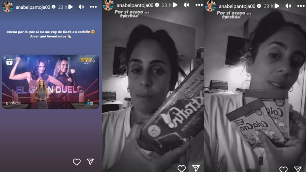 Anabel Pantoja se lleva mucho chocolate a la casa de 'GH VIP 8'
