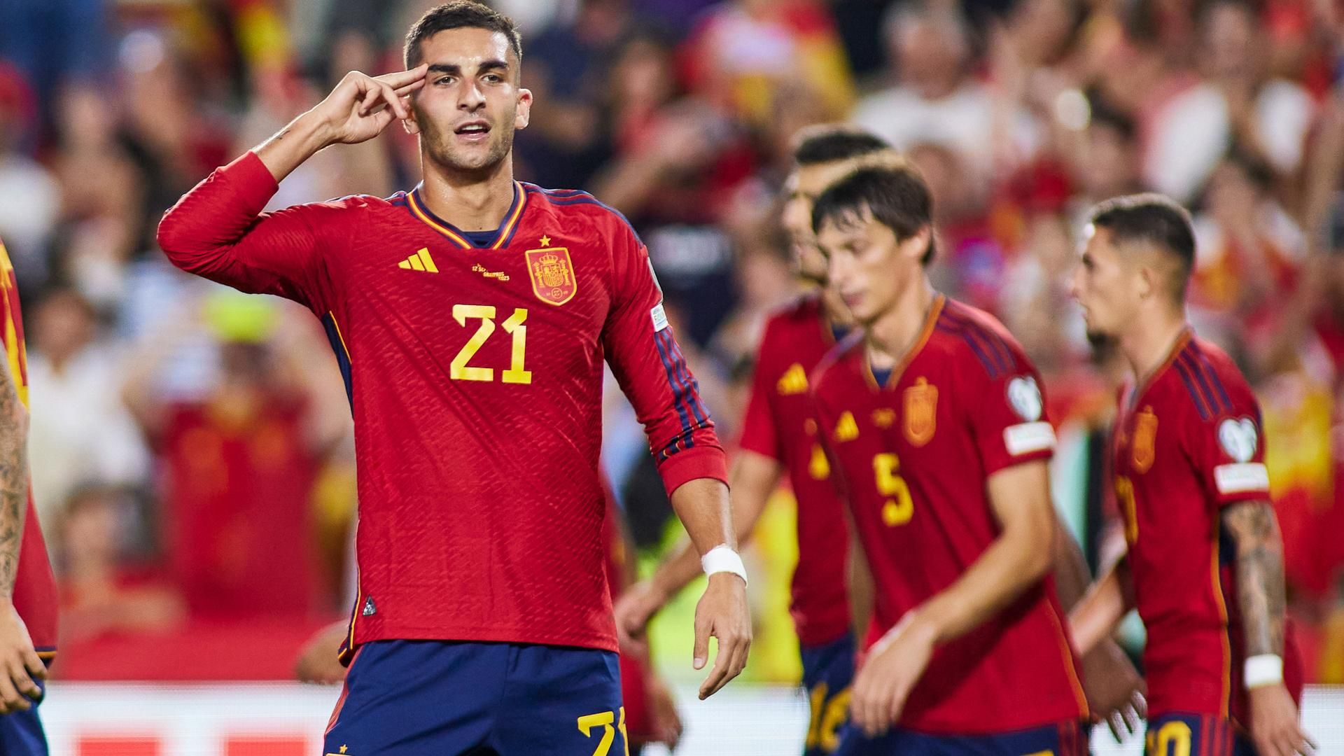 Archivo - Ferran Torres con la selección española