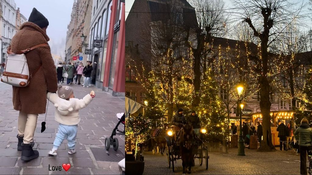 El viaje de Lucía Sánchez con su hija a Brujas (Bélgica)