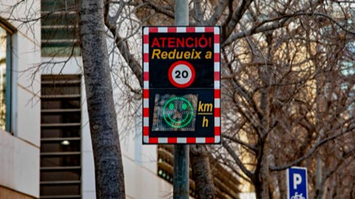Los radares pedagógicos en Barcelona